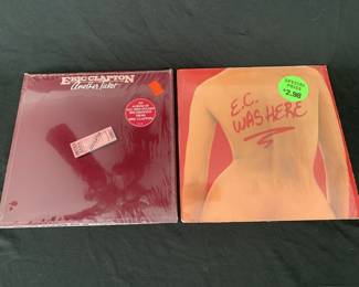 Lot # : 179f - 2 Eric Clapton records in open original shrink
