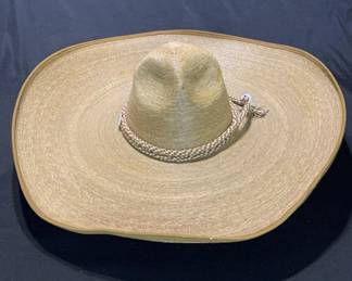 Lot # : 101f - Vintage FidePal straw sombrero
