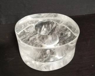 Lot # : 199 - Clear glass art
