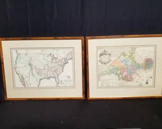Lot # : 90 - Pair of map prints
