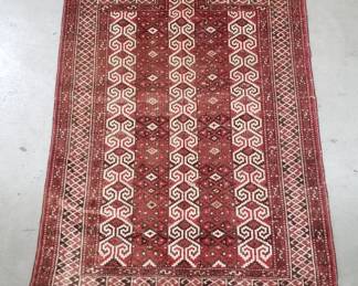 Lot # : 48 - Antique handmade Turkoman rug
