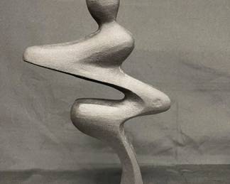 Lot # : 273v - Abstract metal art on marble base
