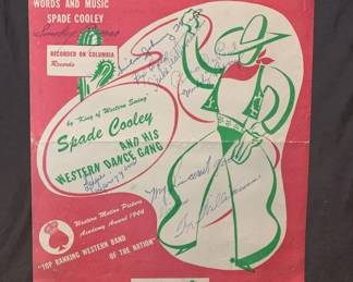 Lot # : 177f - Spade Cooley and His Western Dance Gang original
