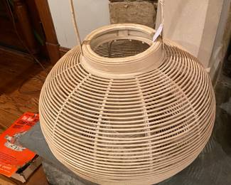 Pair/large willow candle lanterns