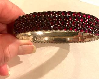 Antique garnet bracelet