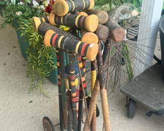 Vintage croquet set