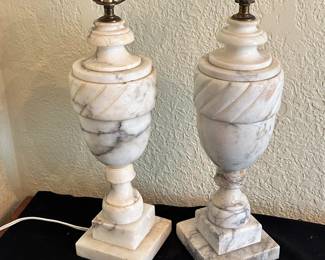 Marble base table lamps
