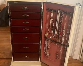 French Provincial jewelry armoire by Basset