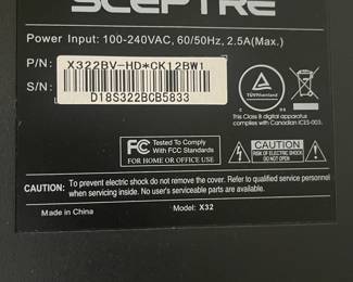 54” Roku TV model 55S431 (TV not available for pre-sale)