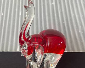Glass elephant