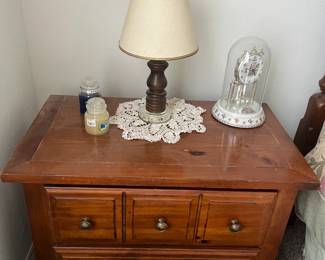 Solid wood nightstand by Lea Furniture Company