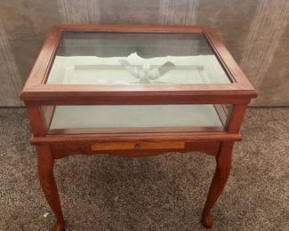 Shadow box table, 22” x 17.5” 23”