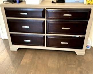 Dresser that matches the nightstands, just did not complete the painting process. PERFECT project pieces!