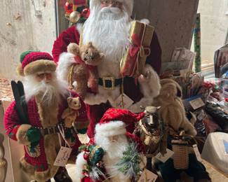 We've got the Santa's! Large, small, carrying skis. Merry Christmas!