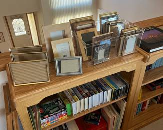 Frames, frames and more frames (many more than shown here). Disney VHS tapes (there are 2 tv/tape players available as well - one stop shopping!).