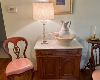 Victorian marble top washstand