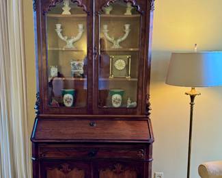 Rosewood secretary bookcase