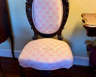 Rococo Revival rosewood chair