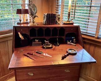 19th c. fall front desk