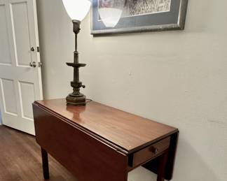 19th c. drop side table