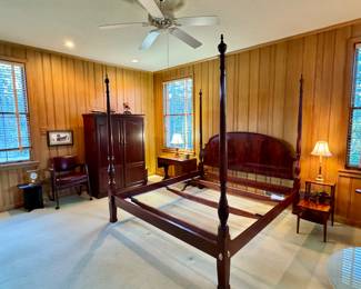 Councill flame mahogany 4 post bed