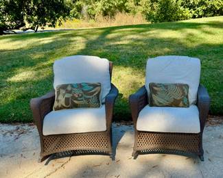 Lloyd Flanders pvc wicker rockers