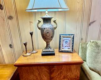 Antique locking cabinet