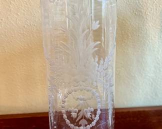 Hawkes cylinder vase