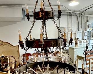 Warwick style 24 lite 3 tier chandelier