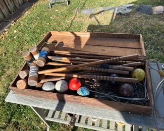 Vintage Croquet Set