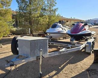 107  2 Jet Skis and 3 Ski Trailer 