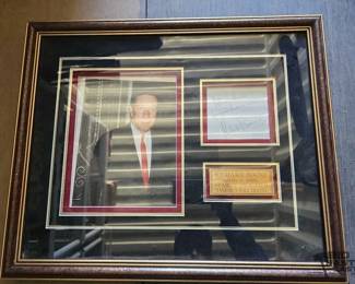 3390  Framed Richard Boone Photo with Signature 