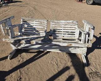 2178  Rocking Wooden Bench 