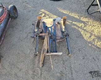 2138  Broken Wooden Recliner 