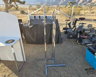 2132  Commercial Slant Clothing Rack 