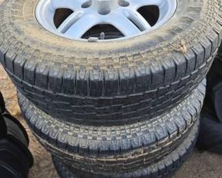 2110  4 Honda 5 Lug Wheels with Tires 