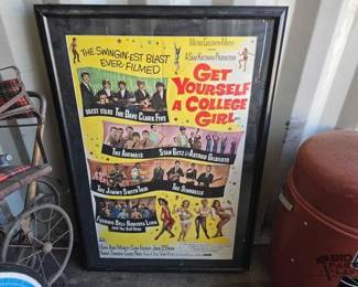 3410  Framed Get Yourself a College Girl Movie Poster 