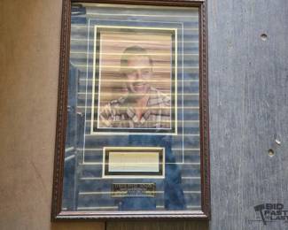 3392  Framed Tyrone Power Photo and Signature 