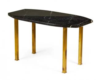 Harvey Probber marble and brass table