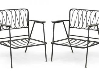 Pair of Maurizio Tempestini for Salterini "Ribbon" Lounge Chairs