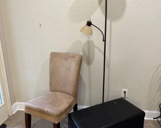 Floor Lamp With Dining Chair Pair