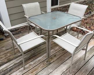 Patio Table with Four Chairs