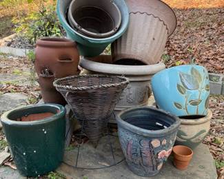 Ceramic Plastic Planter Variety