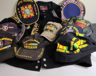 Vietnam Veteran Jacket And Caps