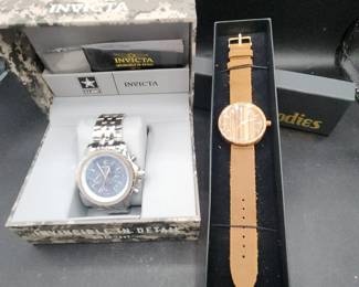 Invicta And Woodie Watches