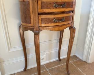 Louis XV Style 2 Drawer End Table (12-1/2"D x 20"W x 30-1/2"H)