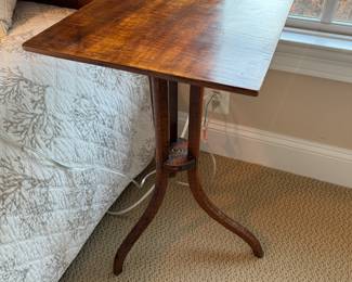 Antique Square Tilt Top Tea Table
