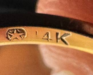 14K Gold & Amethyst Ring