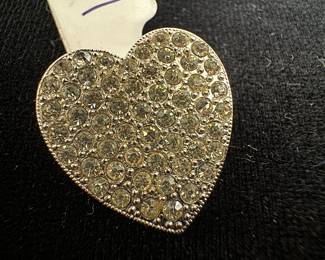 Sterling Silver Heart Pin