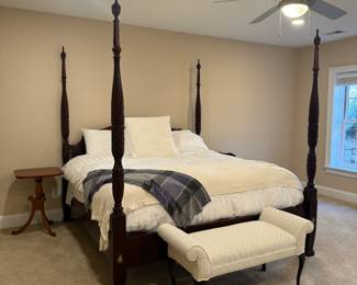 Cherry Eastern King 4 Poster Bed